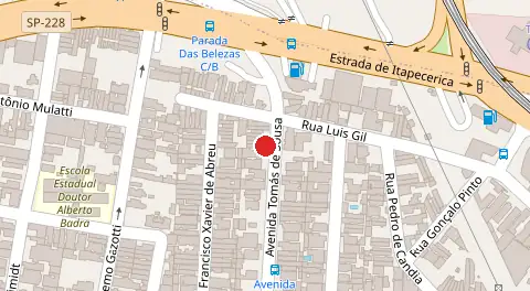 Mapa da localização