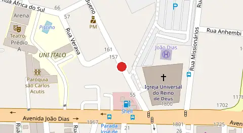 Mapa da localização