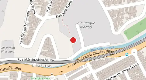 Mapa da localização