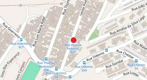 Mapa da localização