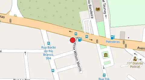Mapa da localização