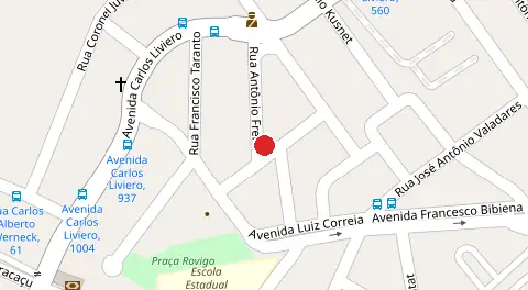 Mapa da localização