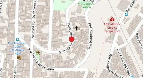 Mapa da localização