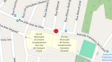 Mapa da localização