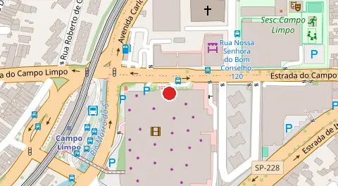 Mapa da localização