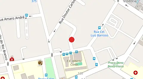 Mapa da localização