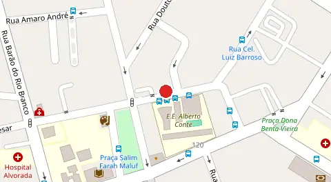 Mapa da localização