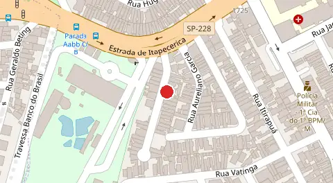 Mapa da localização