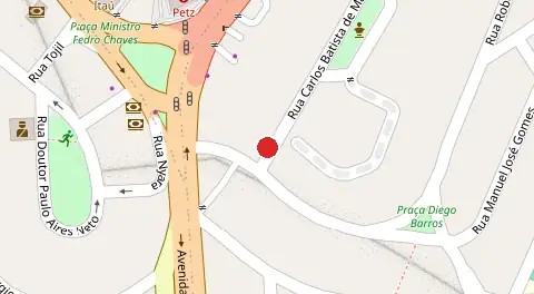 Mapa da localização