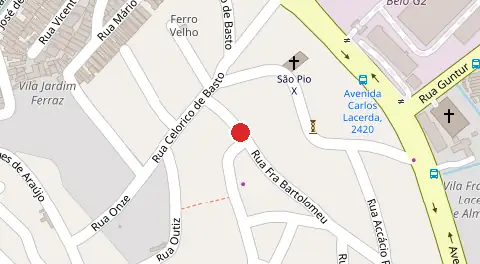 Mapa da localização