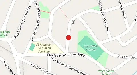 Mapa da localização