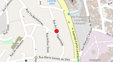 Mapa da localização