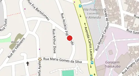 Mapa da localização