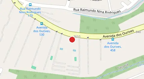 Mapa da localização