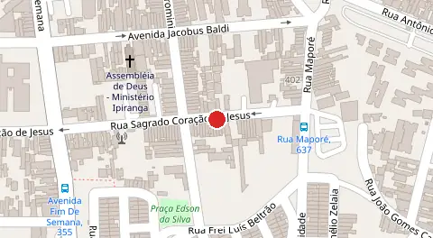 Mapa da localização