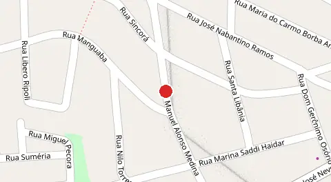 Mapa da localização