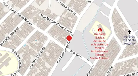 Mapa da localização