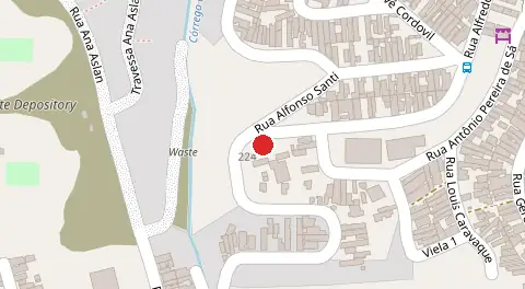 Mapa da localização