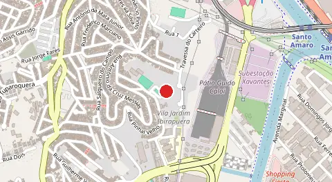 Mapa de Favela Jardim Ibirapuera