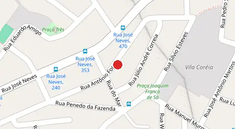 Mapa da localização