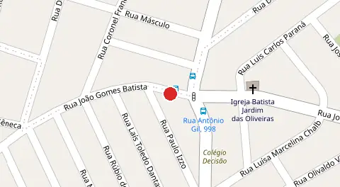 Mapa da localização