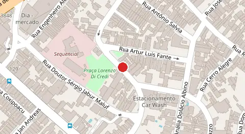 Mapa da localização