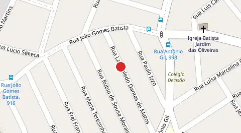 Mapa da localização