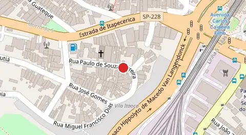 Mapa da localização