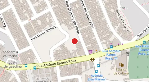 Mapa da localização