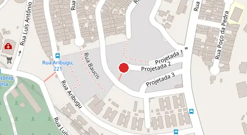 Mapa da localização