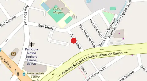Mapa da localização