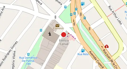 Mapa da localização