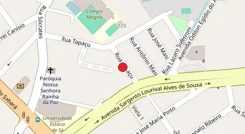 Mapa da localização