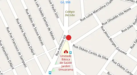 Mapa da localização