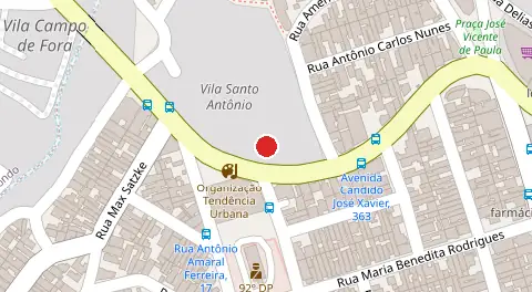 Mapa da localização