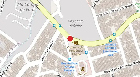 Mapa da localização