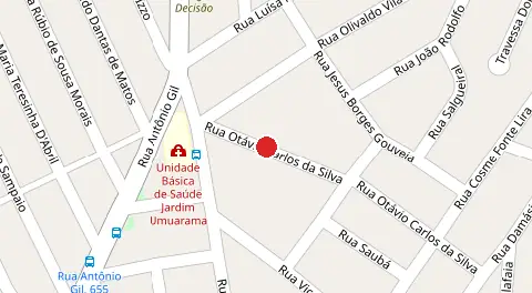 Mapa da localização