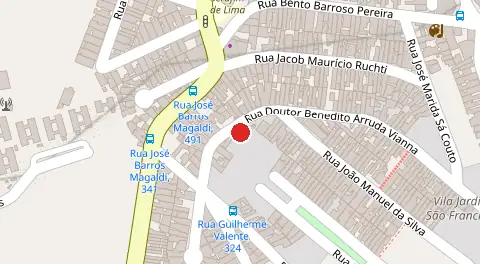 Mapa da localização