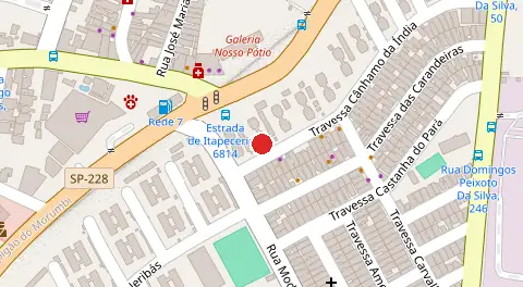 Mapa da localização