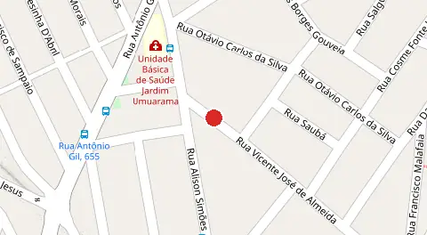 Mapa da localização