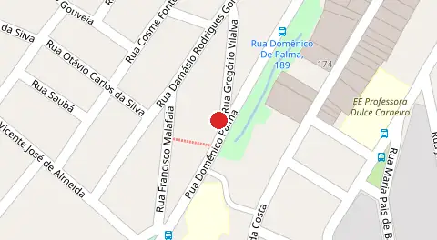 Mapa da localização