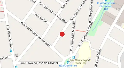 Mapa da localização