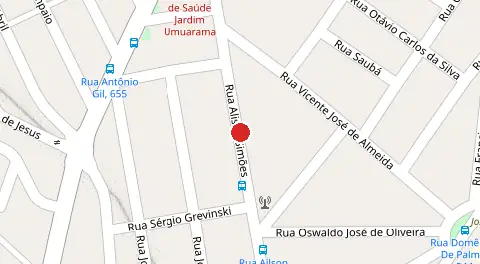 Mapa da localização