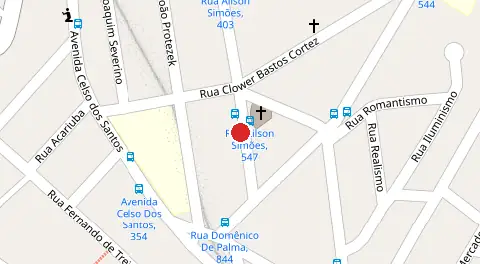 Mapa da localização