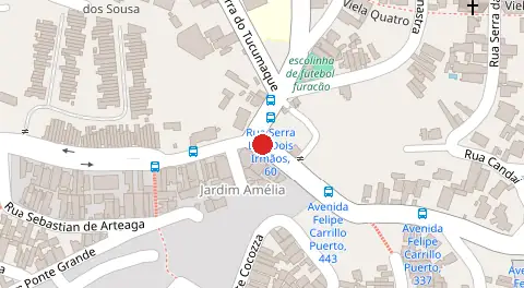 Mapa da localização