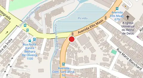 Mapa da localização
