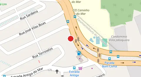 Mapa da localização