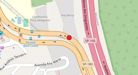 Mapa da localização