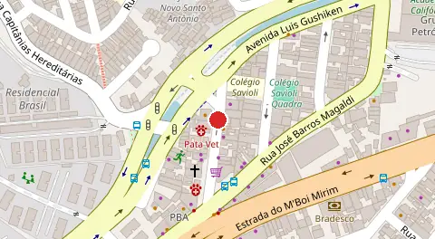 Mapa da localização