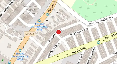Mapa da localização